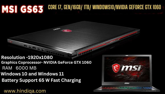 MSI Gaming laptop