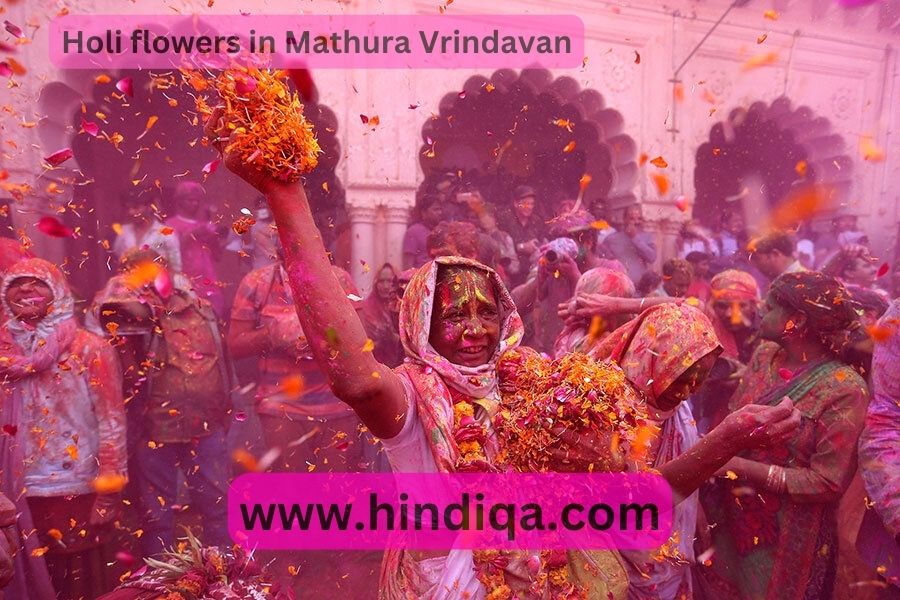 Holi flowers in Mathura Vrindavan